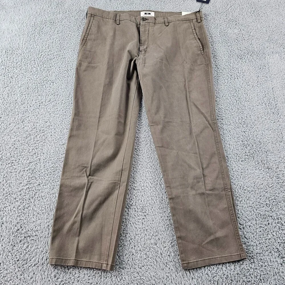 Joseph Abboud Pants 40x29 Khaki Brown Chino Comfort Stretch Preppy Casual NWT